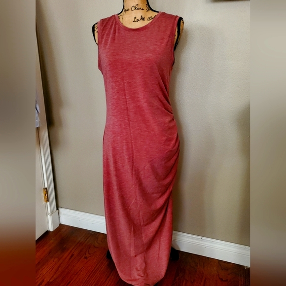 Long Maxi Ruche Dress - Picture 1 of 3